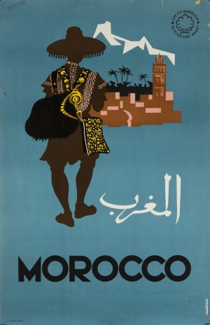 Morocco Vintage Travel Poster